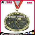 Black antique nickel metal cheap soccer medals